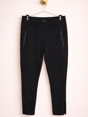 Athleta Black Moto-Detail Leggings